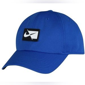 Nike Dri-Fit Swoosh Unisex Adjustable Baseball Cap Heather Blue Toddler 12M/24M